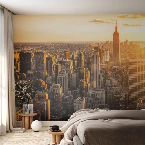 Maßgeschneiderte Fototapete Premium Sand - In der Sonne wachsen - Stadt, New York, Die Architektur