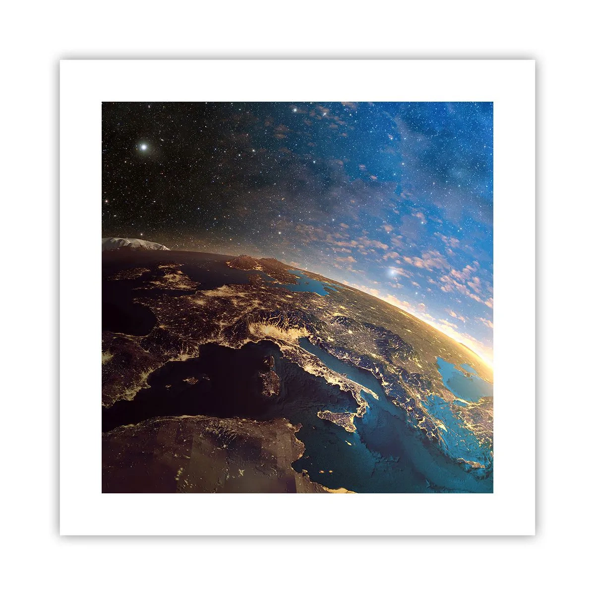 Poster - Schauen wir uns aus der Ferne an - 40x40 cm