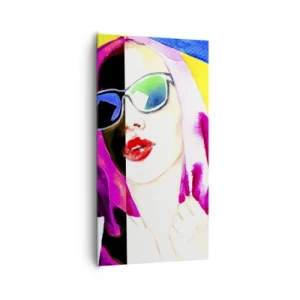 Bild auf Leinwand - Leinwandbild - Ich bin nicht weiß und ich bin nicht schwarz - 65x120 cm