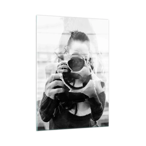 Glasbild - Bild auf glas - Der Schöpfer und sein Material - 50x70cm - Schöpfer und Material - Moderne Wanddekoration für Wohnzimmer und Schlafzimmer ARTTOR