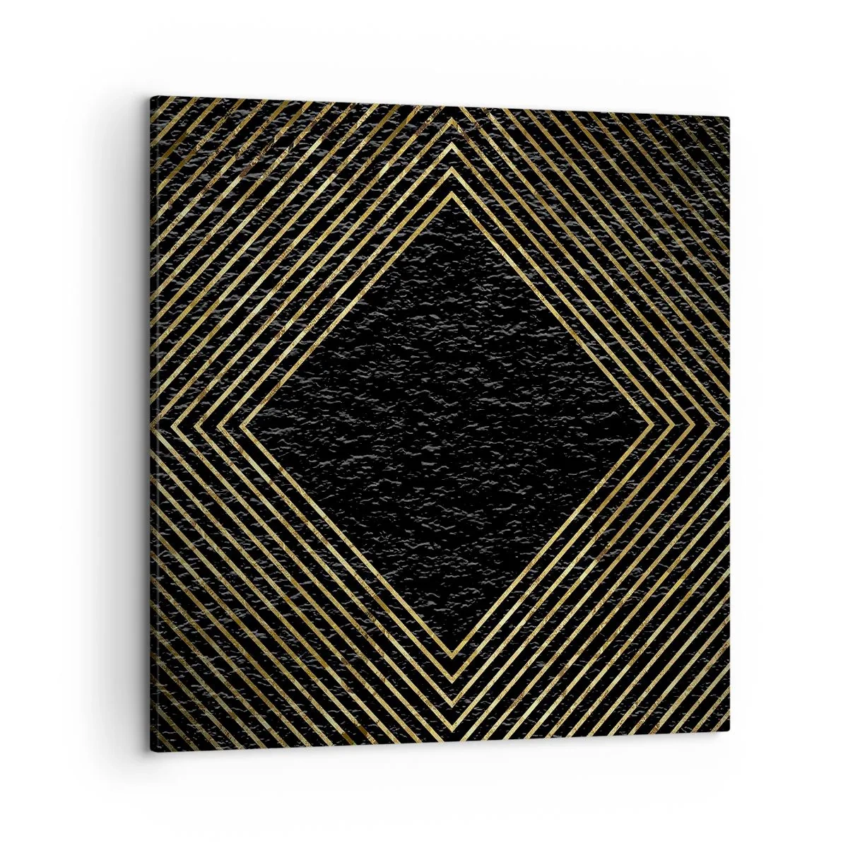 Bild auf Leinwand - Leinwandbild - Geometrie im glamourösen Stil - 50x50 cm