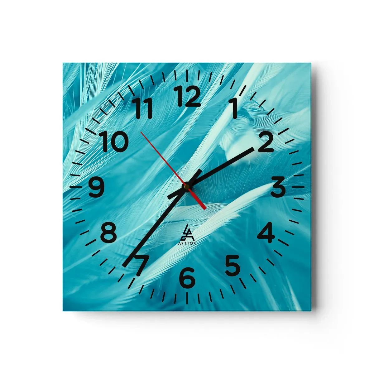 Wanduhr - Glasuhr - In Pulver ertrinken - 30x30 cm