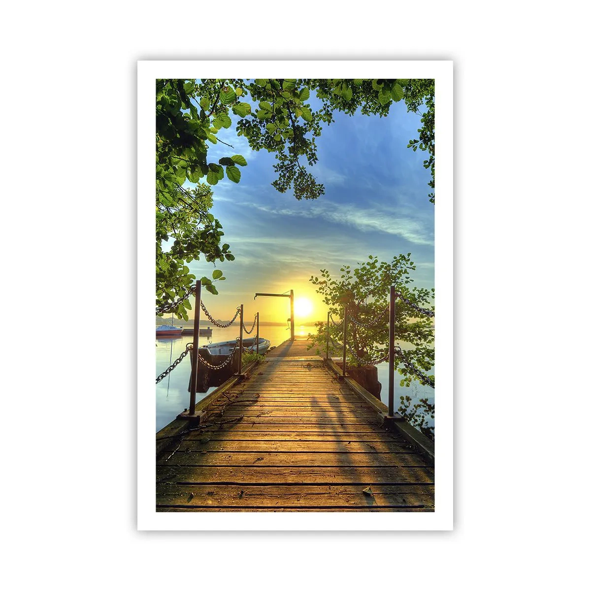 Poster - Westen auf dem Wasser - 61x91 cm