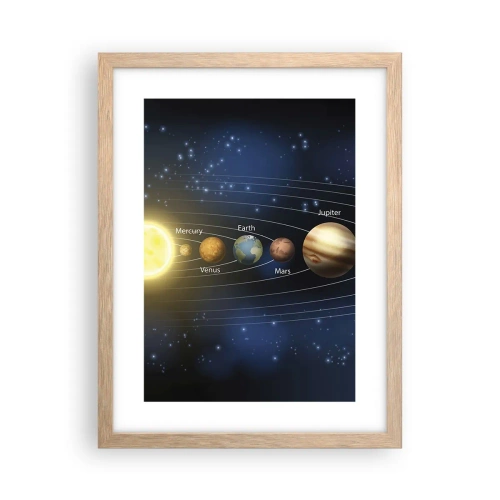 Poster in einem Rahmen aus heller Eiche - Einer von zehn - 30x40 cm