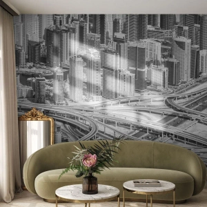 Fototapete Premium Canvas - Dubai - die unmögliche Stadt - Stadt, Die Architektur, Metropole - 300x210 cm