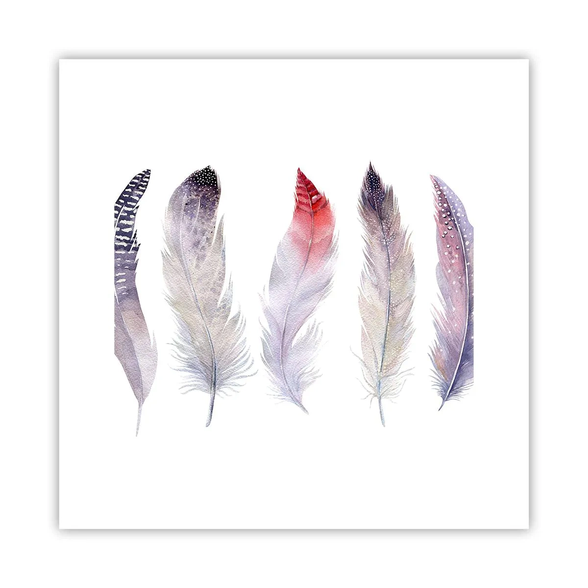 Poster - Zart wie mehrfarbiger Nebel - 30x30 cm