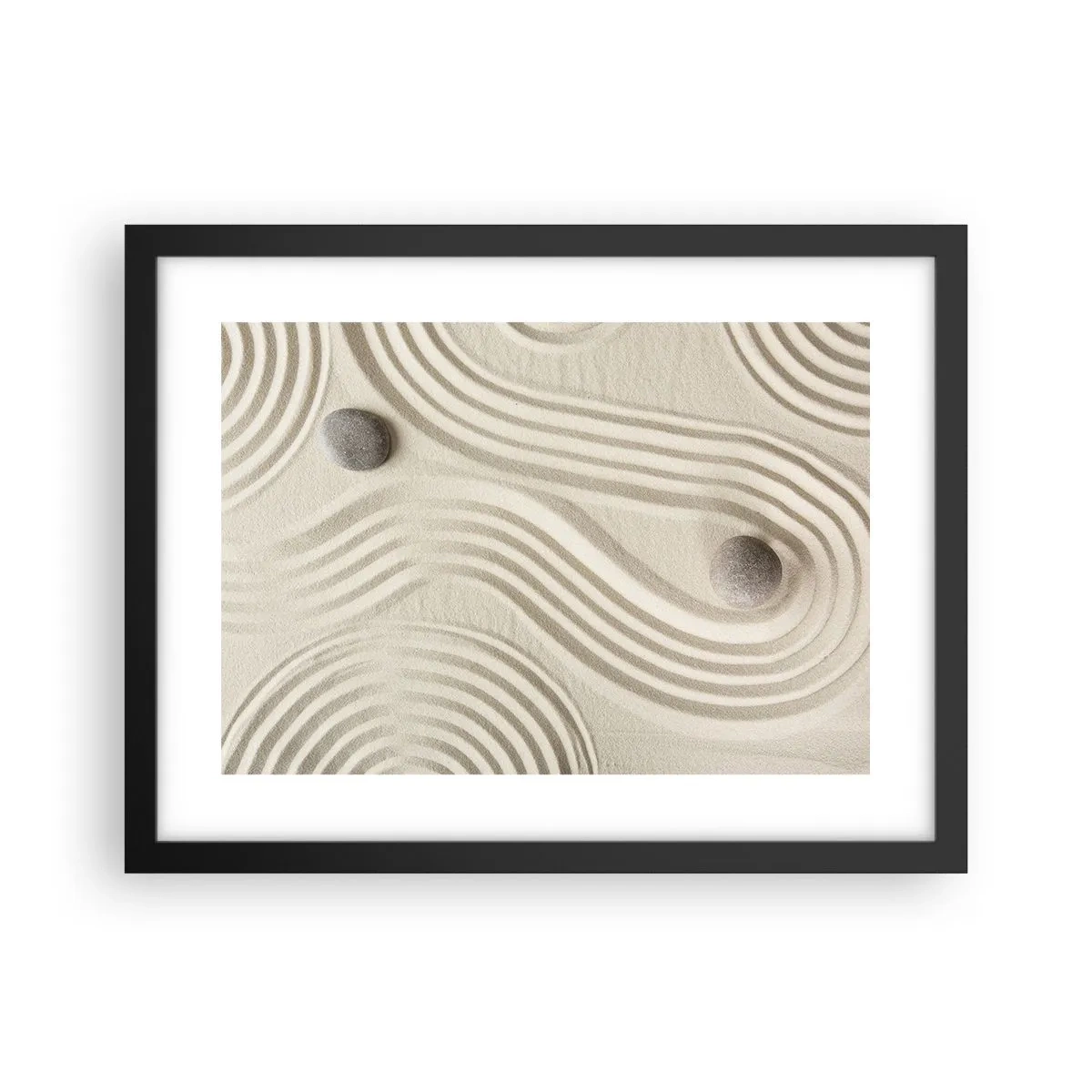 Poster in einem schwarzem Rahmen - Ein Hauch von Wärme - 40x30 cm