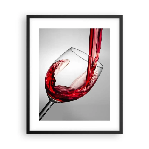 Poster in einem schwarzem Rahmen - Farbe – Bewegung – Klang - 40x50 cm