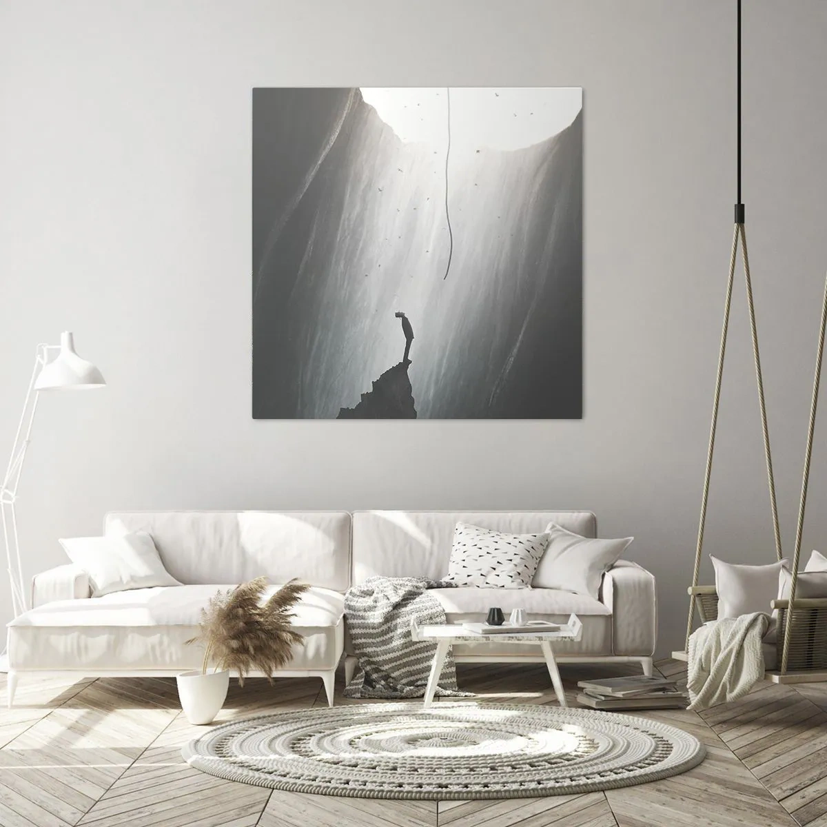 Bild auf Leinwand - Leinwandbild - Es gibt immer einen Ausweg - 50x50 cm