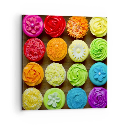 Bild auf Leinwand - Leinwandbild - Alles andere - alles lecker - 70x70 cm