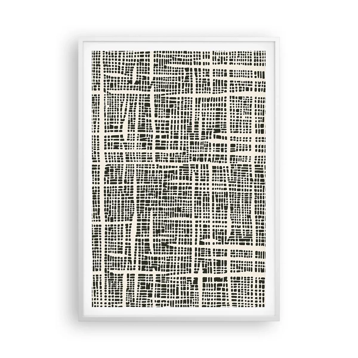 Poster in einem weißen Rahmen - Gewebte Komposition - 70x100 cm