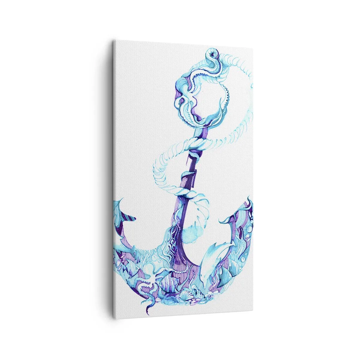 Bild auf Leinwand - Leinwandbild - Der Vertraute der Geheimnisse des Meeres - 45x80 cm