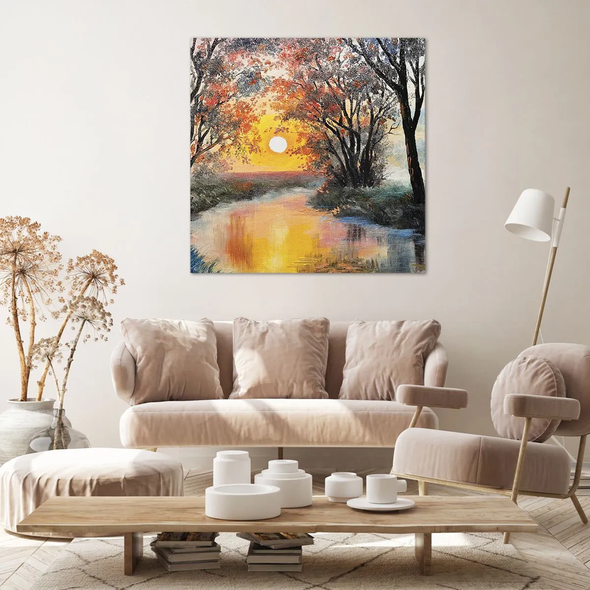 Bild auf Leinwand - Leinwandbild - Herbststimmung - 70x70 cm