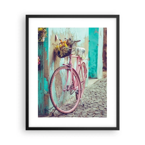 Poster in einem schwarzem Rahmen - Ich komme gleich wieder - 40x50 cm