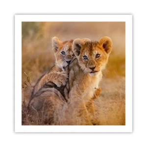 Poster - Bitte nicht stören! Wir haben Spaß - 60x60 cm