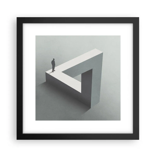 Poster in einem schwarzem Rahmen - Es ist also doch möglich - 30x30 cm
