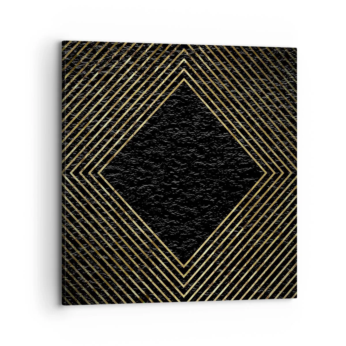 Bild auf Leinwand - Leinwandbild - Geometrie im glamourösen Stil - 70x70 cm