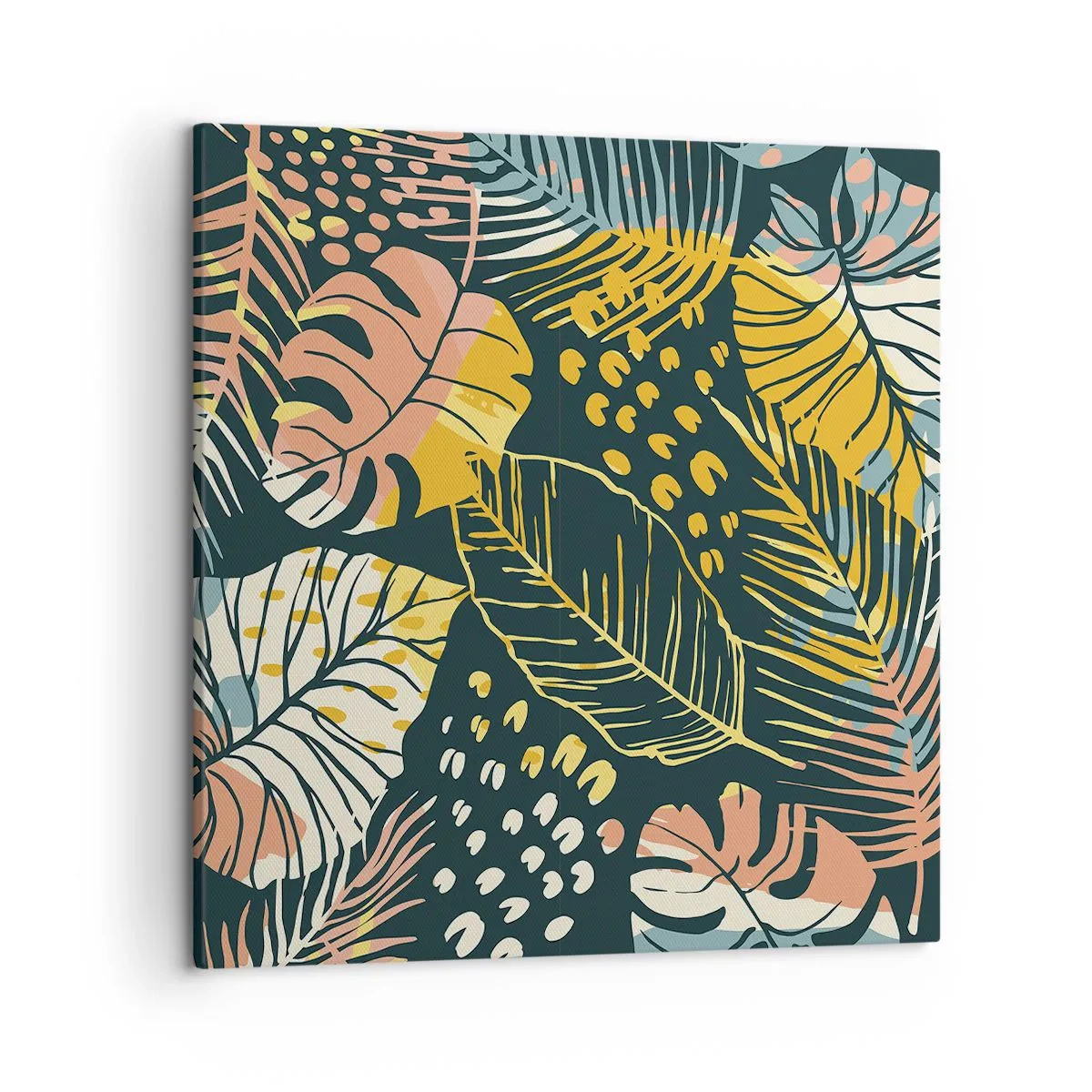 Bild auf Leinwand - Leinwandbild - Grüne Fantasie - 50x50 cm