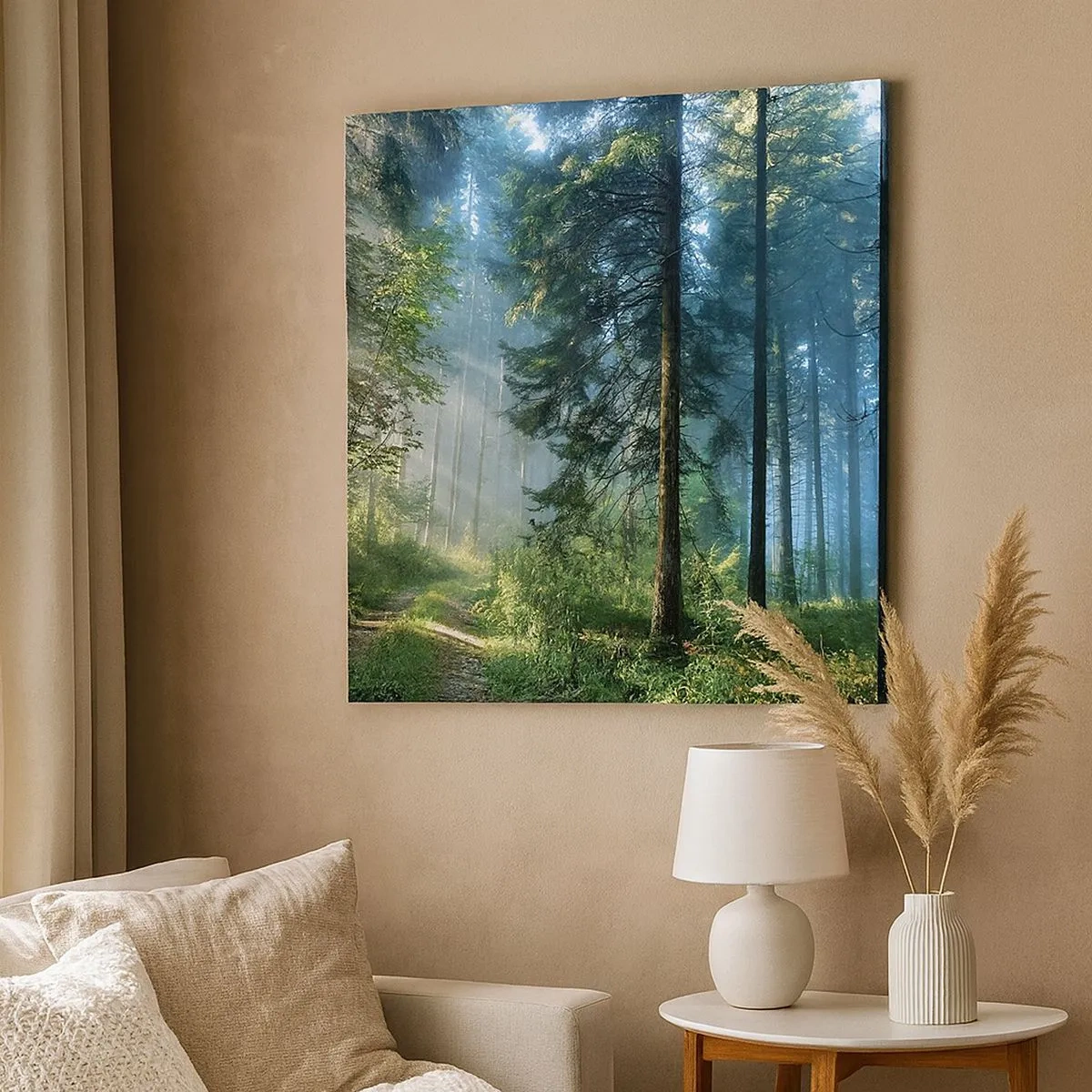 Bild auf Leinwand - Leinwandbild - Strahlend am Morgen - 30x30 cm