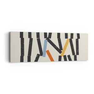 Bild auf Leinwand - Leinwandbild - Domino – Komposition - 90x30 cm