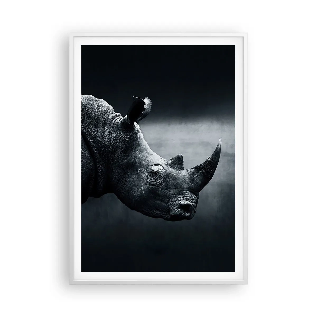 Poster in einem weißen Rahmen - Richtiges Profil - 70x100 cm
