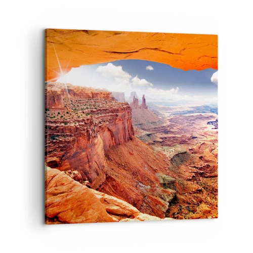 Bild auf Leinwand - Leinwandbild - Von der Natur selbst geschnitzt - 60x60 cm