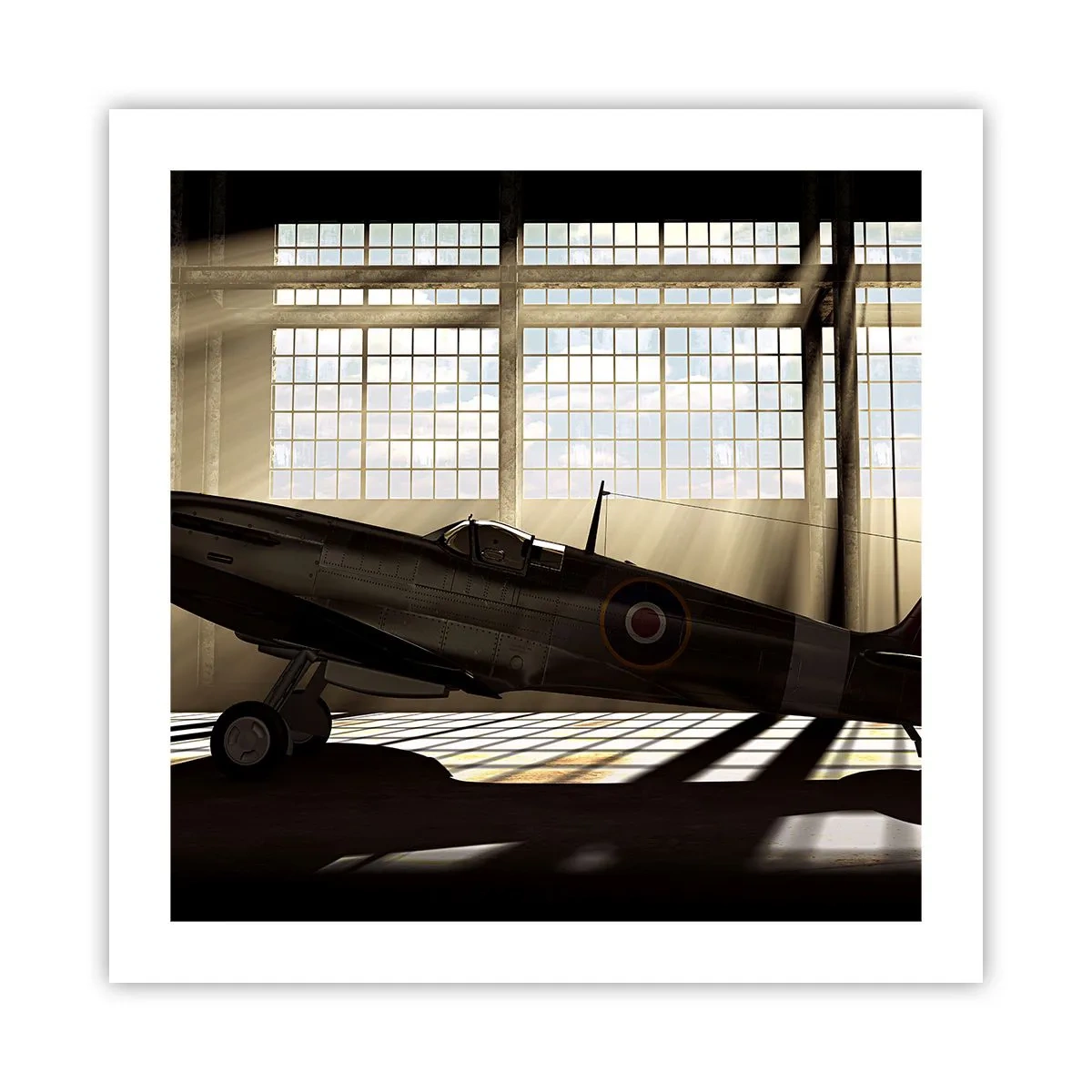 Poster - Die Ruhe eines Kriegers - 50x50 cm