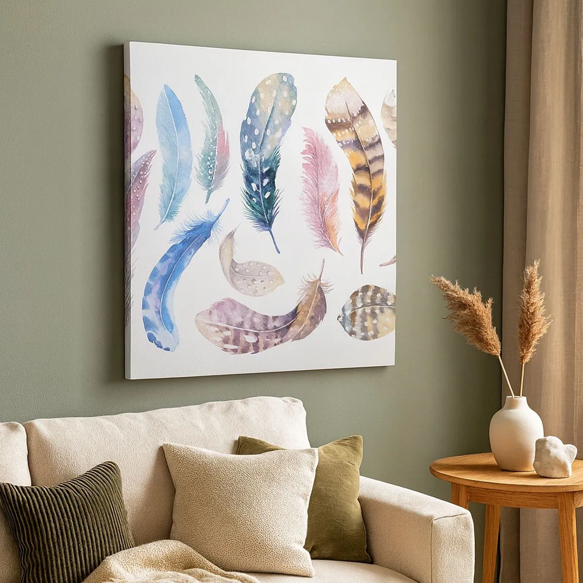 Bild auf Leinwand - Leinwandbild - Hell, bunt und bunt - 30x30 cm