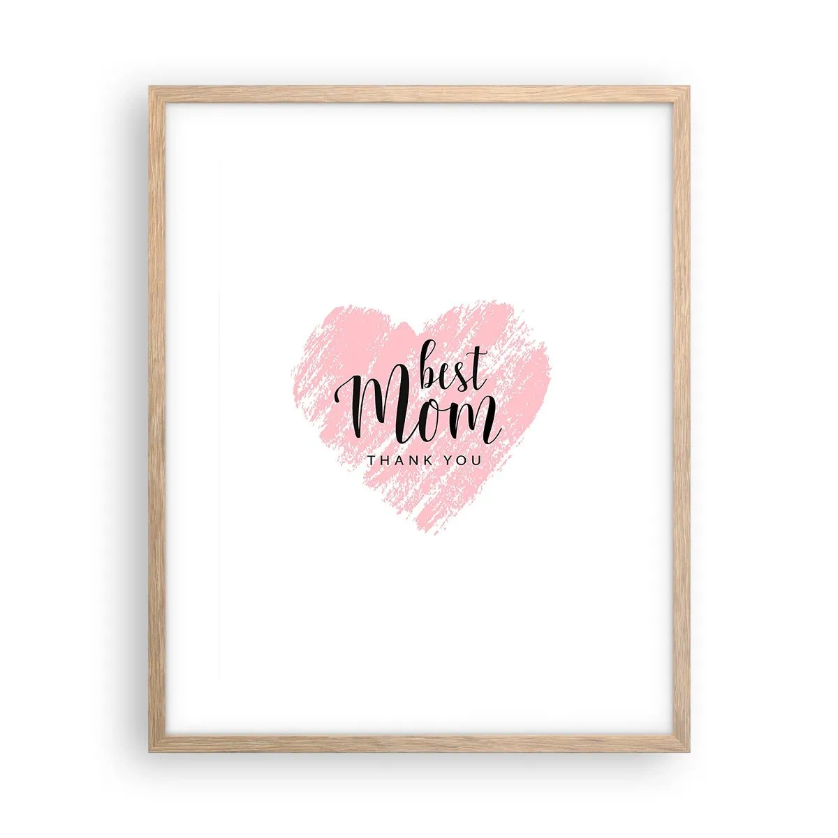 Poster in einem Rahmen aus heller Eiche - Immer der richtige Moment - 40x50 cm