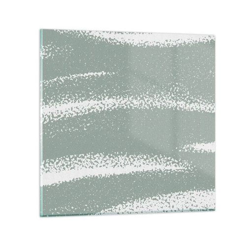 Glasbild - Bild auf glas - Abstraktion im Winterklima - 40x40 cm