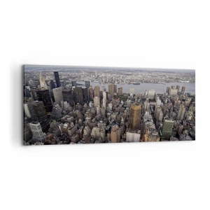 Bild auf Leinwand - Leinwandbild - Das schlagende Herz unserer Zeit - 100x40 cm