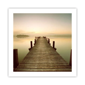 Poster - Tagesanbruch, Morgendämmerung, Licht - 50x50 cm