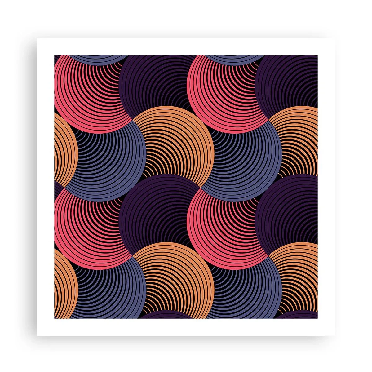 Poster - Im kreisenden Rhythmus - 60x60 cm