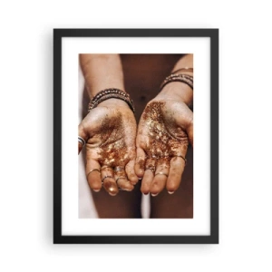 Poster in einem schwarzem Rahmen - Ein Geschenk für dich - 30x40 cm