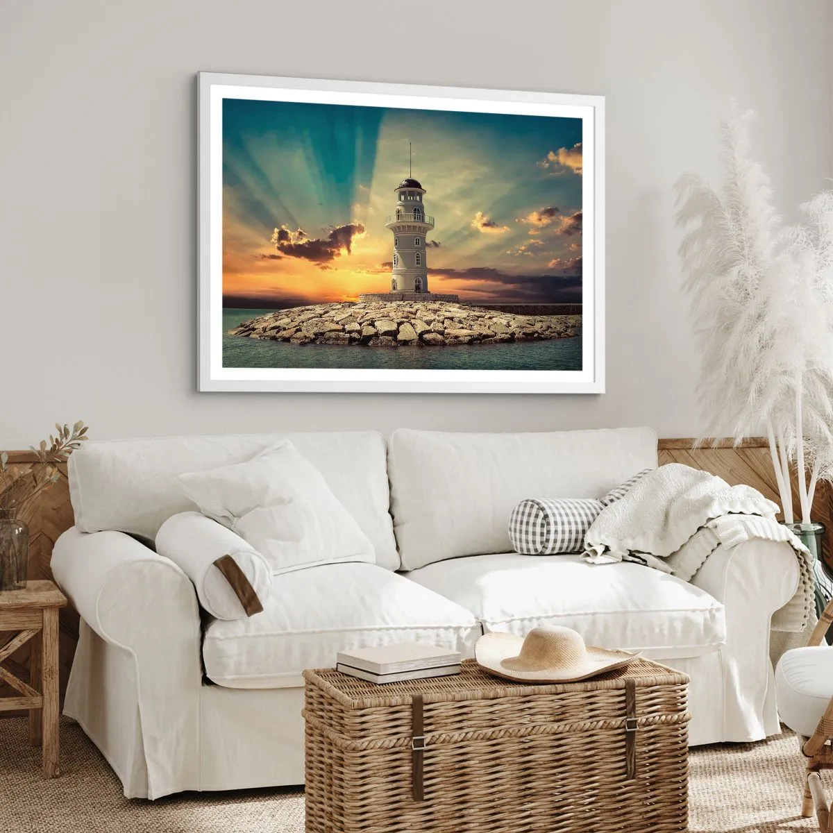 Poster in einem weißen Rahmen - Licht - Gut - Schönheit - 40x30 cm