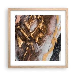 Poster in einem Rahmen aus heller Eiche - Das Element der Erde - 40x40 cm