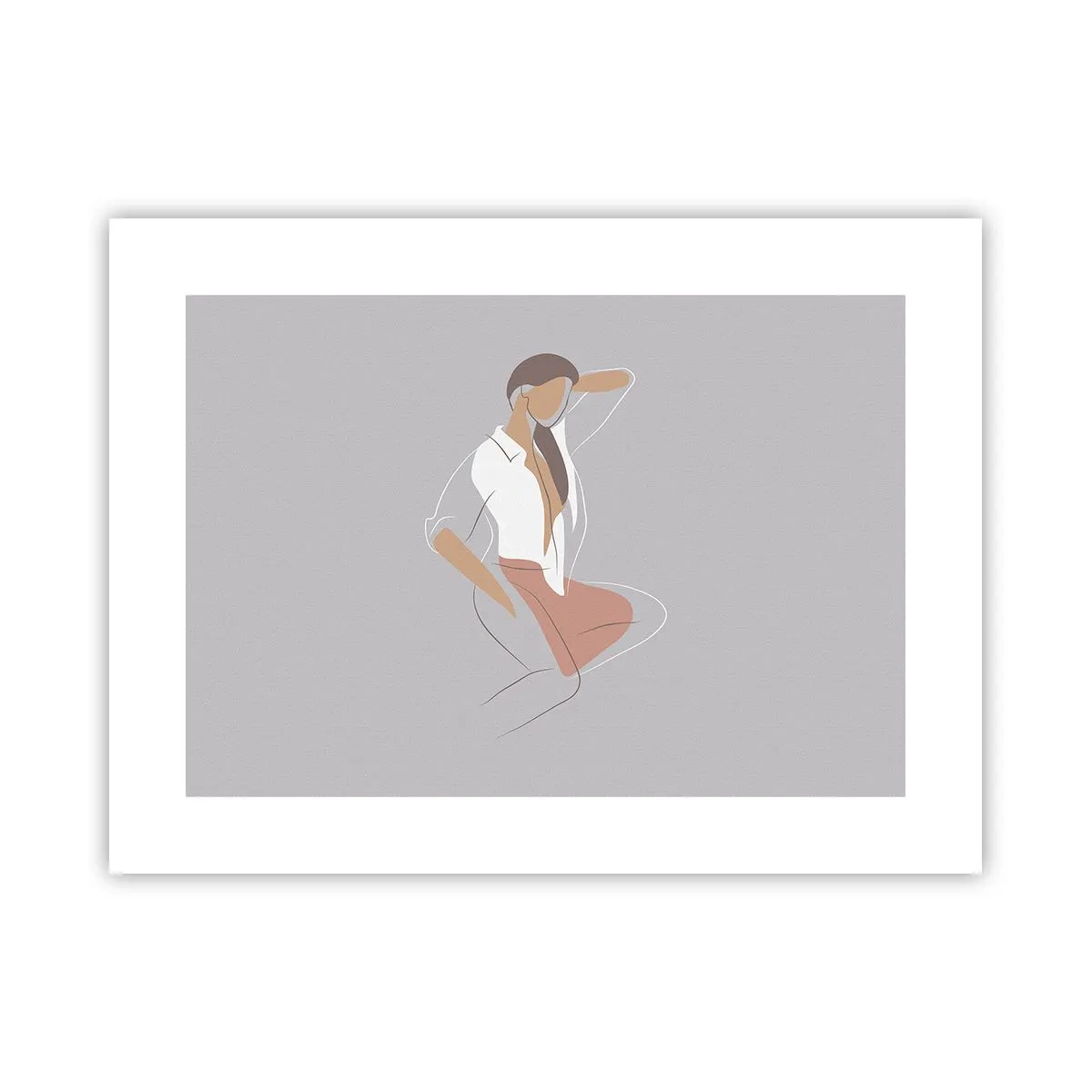 Poster - Umriss der Anmut - 40x30 cm