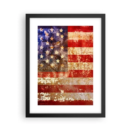 Poster in einem schwarzem Rahmen - Ruhm verblasst nicht - 30x40 cm