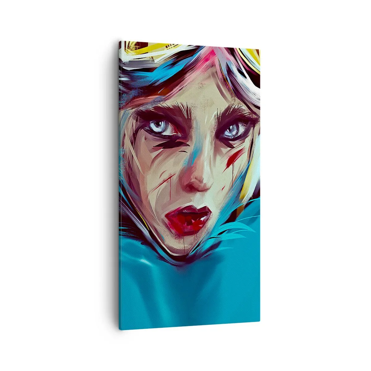 Bild auf Leinwand - Leinwandbild - Strassenkämpferin - 55x100 cm