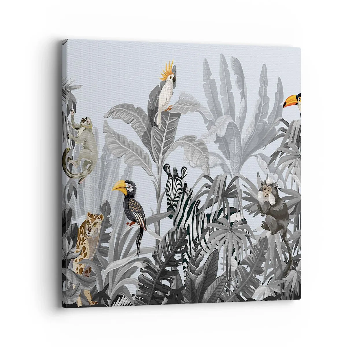 Bild auf Leinwand - Leinwandbild - Afrikanisches Märchen - 40x40 cm