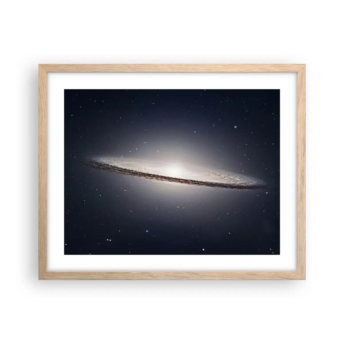 Poster in einem Rahmen aus heller Eiche - Vor langer Zeit in einer weit entfernten Galaxie ... - 50x40 cm