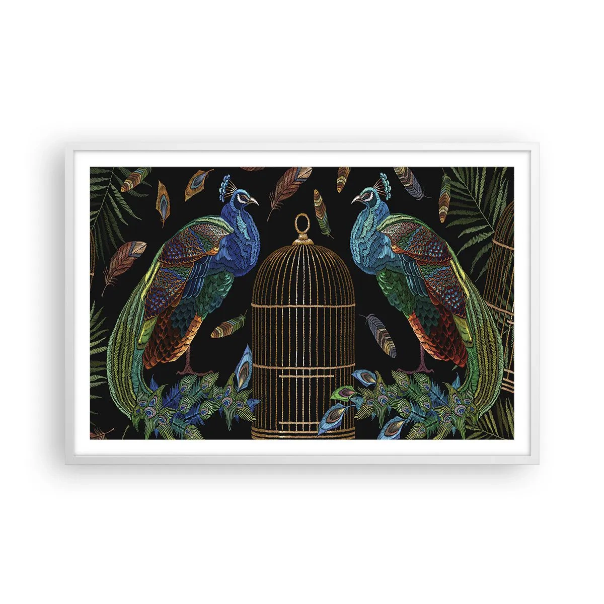 Poster in einem weißen Rahmen - In königlichen Gewändern - 91x61 cm