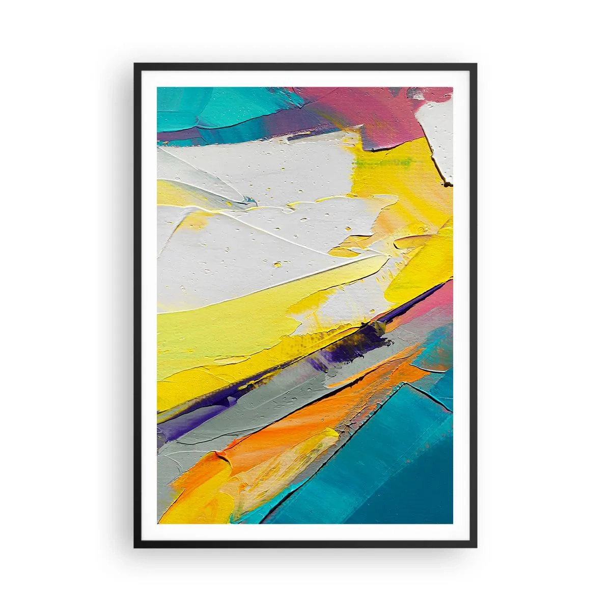 Poster in einem schwarzem Rahmen - Die Anatomie des Lichts - 70x100 cm