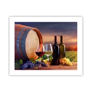 Poster - Hier schmeckt das Leben - 50x40 cm