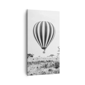 Bild auf Leinwand - Leinwandbild - Über der Savanne - 55x100 cm