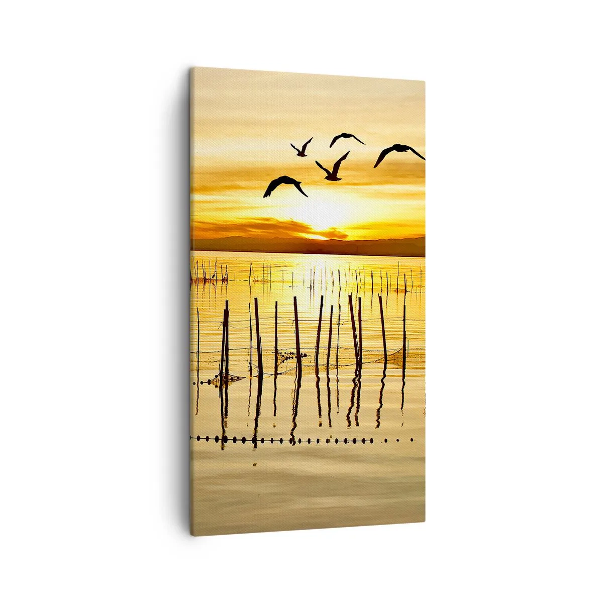 Bild auf Leinwand - Leinwandbild - In der Fischerei - 45x80 cm