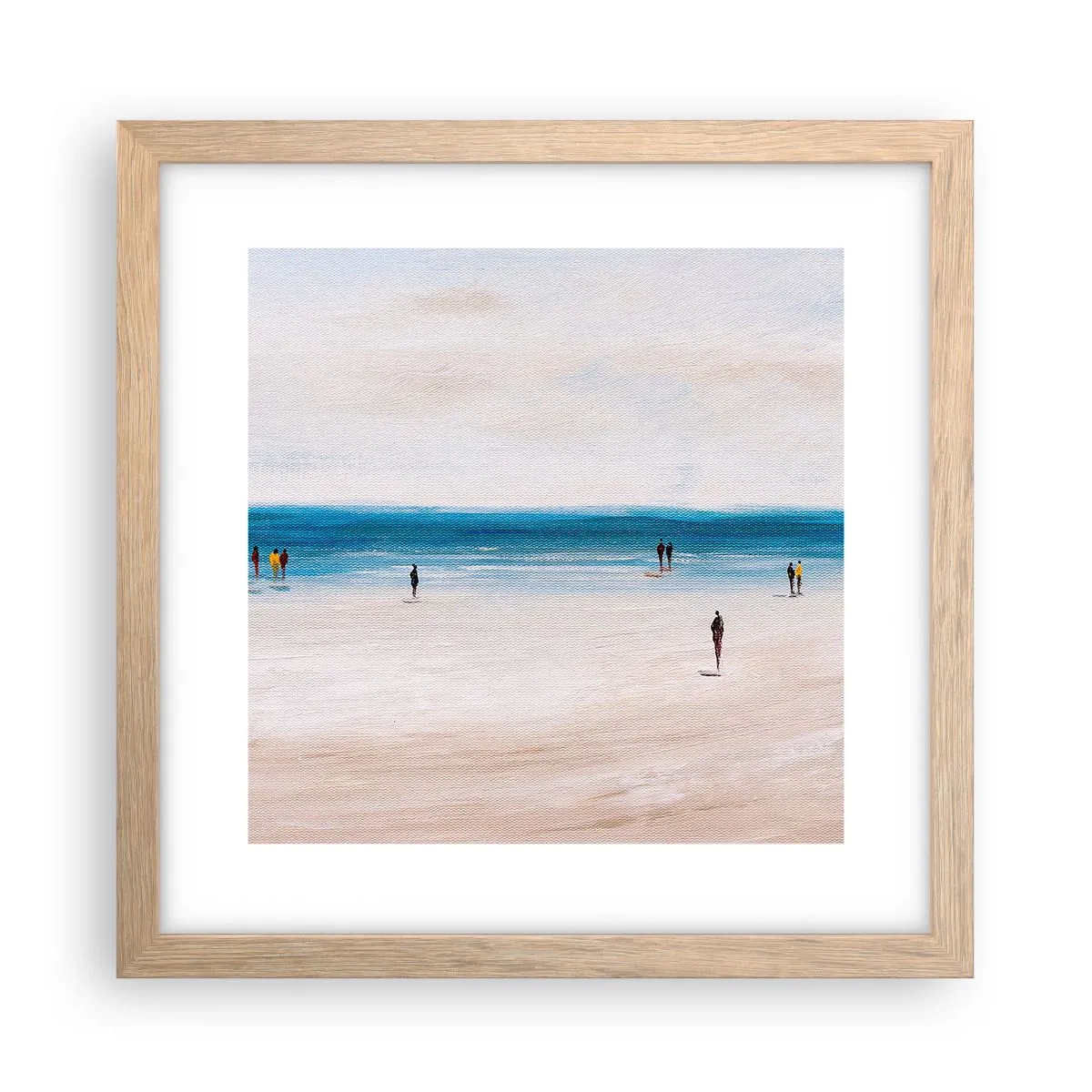 Poster in einem Rahmen aus heller Eiche - Natürliches Bedürfnis - 30x30 cm