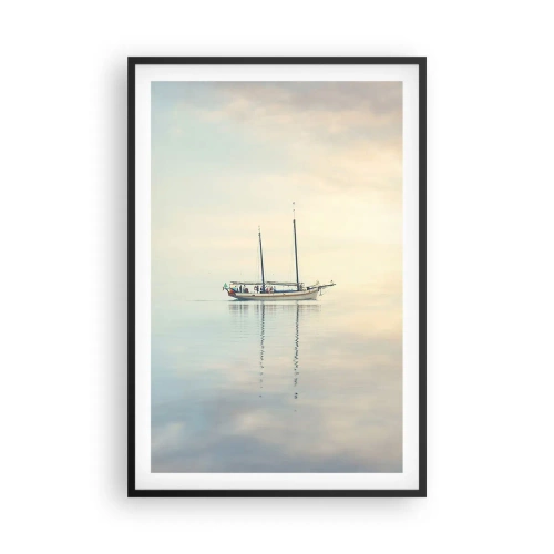 Poster in einem schwarzem Rahmen - Im Meer der Stille - 61x91 cm