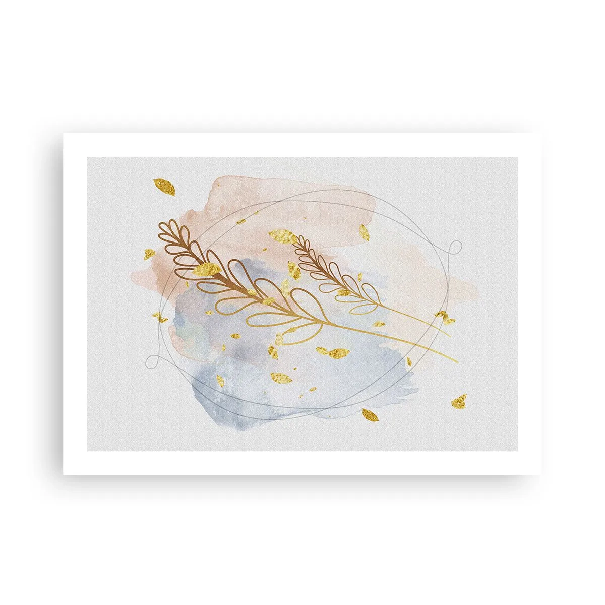 Poster - Goldenr Hauch - 70x50 cm