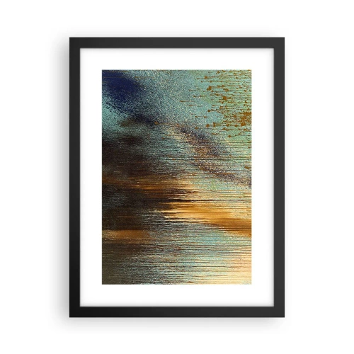 Poster in einem schwarzem Rahmen - Eine nicht zufällige farbenfrohe Komposition - 30x40 cm